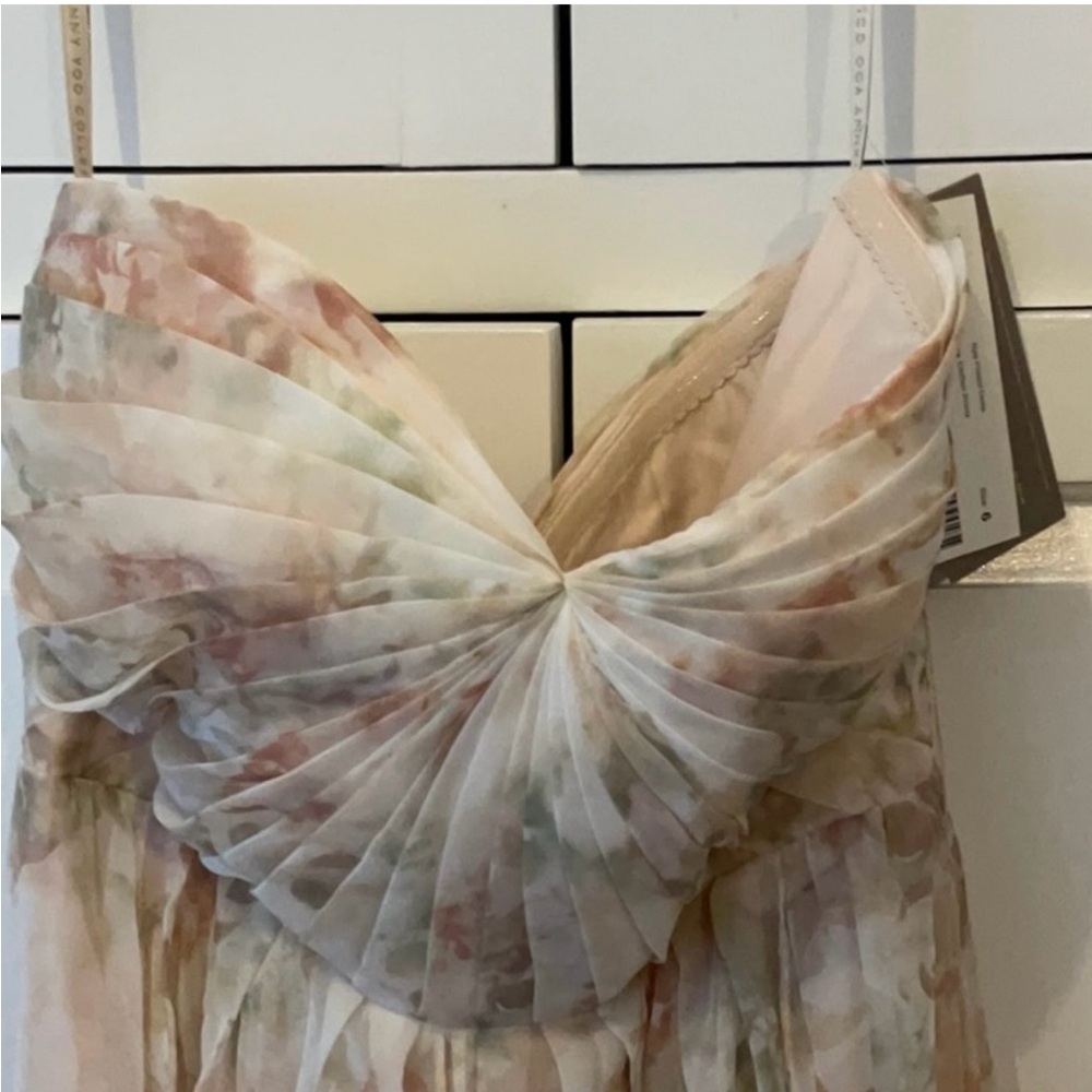 Jenny Yoo Floral Maxi Dress Gown - NWT - Size 6 - Picture 2 of 4